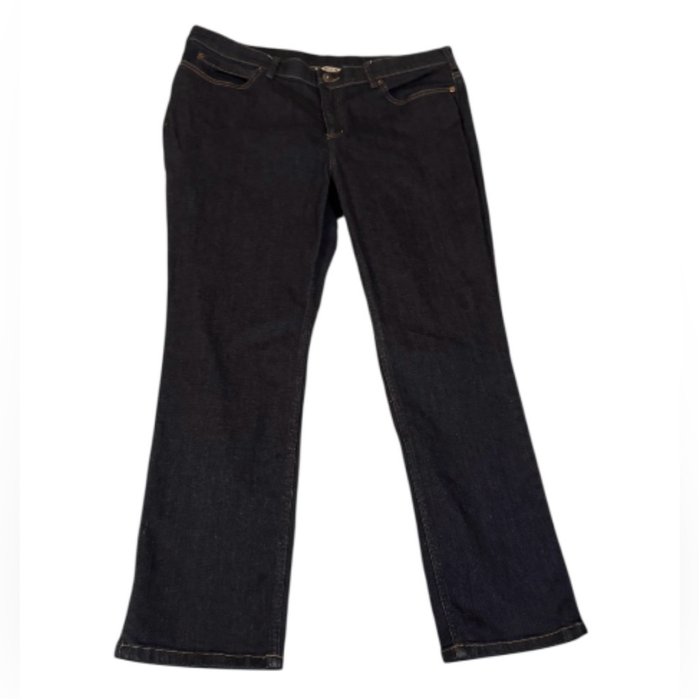Duluth Trading Co Women’s Dark Blue Jeans Size 16 x 29 Stretch